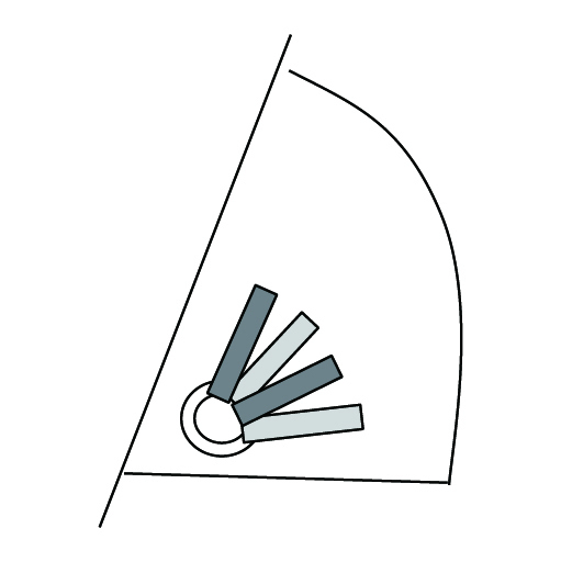 Webbed O-ring reef clew
