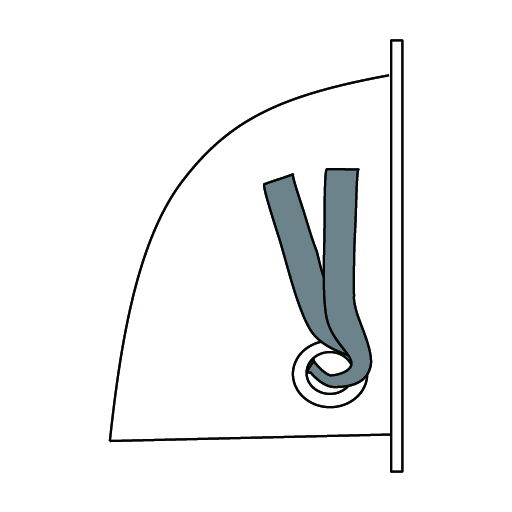 Press ring with webbing loop