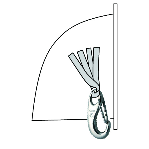 Reef hook or shackle